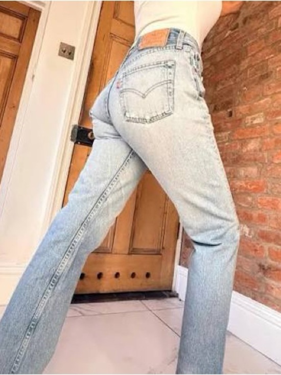 Levi's Denim - Vintage Levi's 505 Light Blue Distressed Boyfriend Jeans